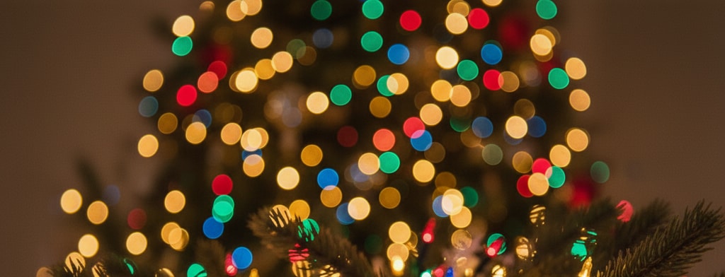 bokeh christmas lights Salt Lake City